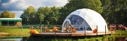 Dome marquees at the 3rd Equestrian Consus Cup